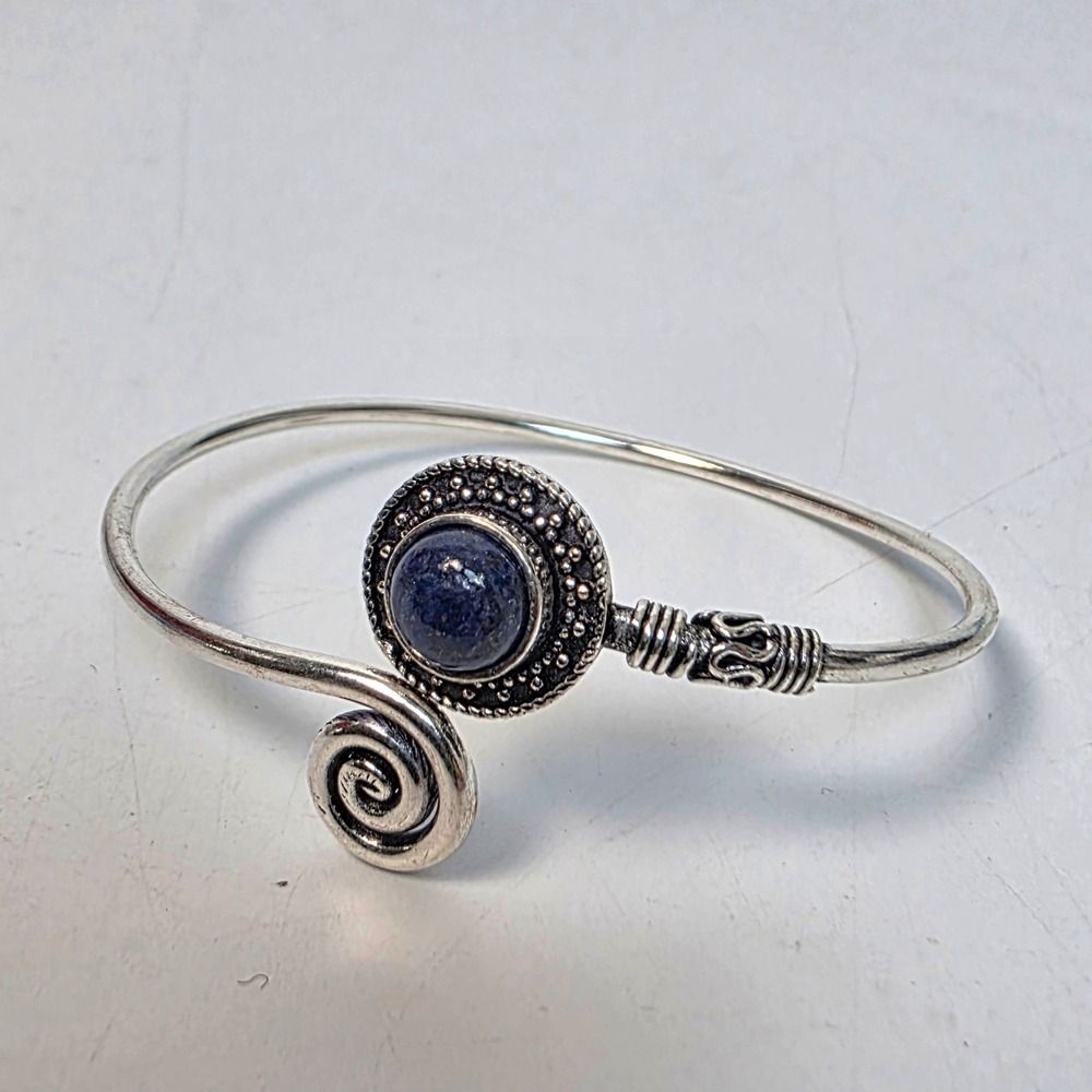 Lapis Lazuli Gemstone Ethnic Handmade Adjustable Bangle
New Boho Artisan Tribal